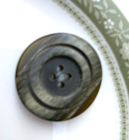 Vintage 28mm Green 4 Hole Buttons - Premium Buttons from Smart as a button - Just £0.50! Shop now at Smart as a button