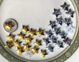 Silver or Gold Star Buttons Xmas Buttons