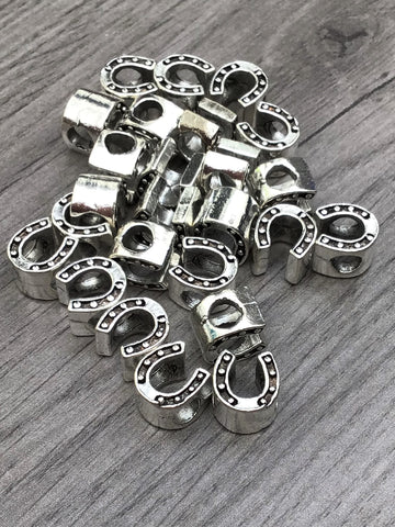 Tibetan Silver Horseshoe Beads - Premium  from Smart as a button - Just £2.50! Shop now at Smart as a button