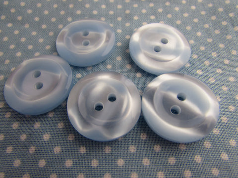 20mm Buttons Blue Round Gloss Lipped 2 Hole Coat Buttons in Packs of 10 or 20 - Premium Buttons from Smart as a button - Just £0.45! Shop now at Smart as a button