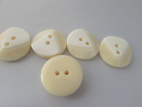 20mm Buttons Round Cream Ivory Chunky 5mm Deep 2 Hole Buttons Asst Packs - Premium from Smart as a button - Just £3! Shop now at Smart as a button
