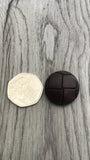 Brown Football Buttons - Premium Buttons from jaytrim - Just £0.50! Shop now at Smart as a button