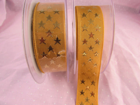 25mm Gold Ribbon with a Gold Star - Premium Craft from Smart as a button - Just £3! Shop now at Smart as a button