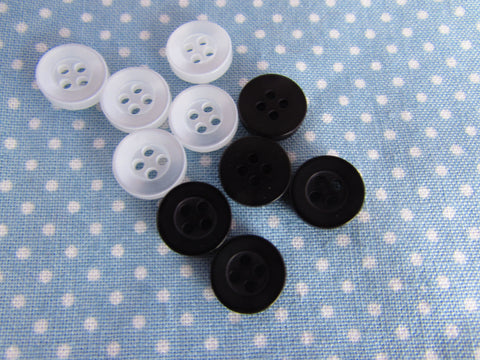 11mm 4 Hole Shirt Buttons for Sewing - Premium Buttons from Smart as a button - Just £2.75! Shop now at Smart as a button