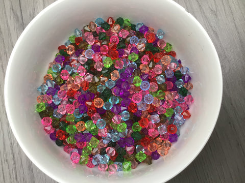 8mm Acryliic Bicone Transparent Beads - Premium from Smart as a button - Just £2! Shop now at Smart as a button