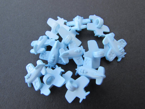 Baby Blue Aeroplane Shank Buttons - Premium Buttons from jaytrim - Just £0.35! Shop now at Smart as a button