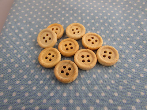 13mm Antique White Colour Wooden Buttons - Premium Buttons from Smart as a button - Just £2.25! Shop now at Smart as a button