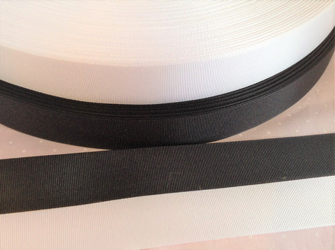 15mm & 25mm Black or White Grosgrain Ribbon - Premium  from Smart as a button - Just £1.90! Shop now at Smart as a button