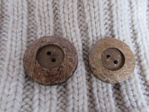 Large Coconut Buttons with Rim - Premium Buttons from jaytrim - Just £1.25! Shop now at Smart as a button