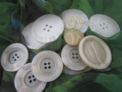 50g Ivory and Cream Vintage Button Assortment 2 - Premium  from Smart as a button - Just £3! Shop now at Smart as a button