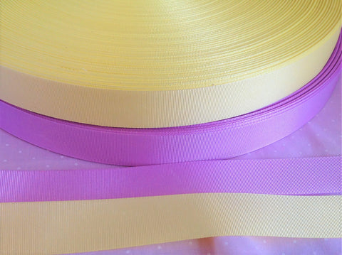 15mm & 25mm Lemon or Lilac Grosgrain Ribbon - Premium  from Smart as a button - Just £1.90! Shop now at Smart as a button