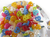 6mm Mini Dolls Buttons Heart Shaped Asst Colours & Packs Dolls Clothes Buttons - Premium Buttons from Smart as a button - Just £2! Shop now at Smart as a button