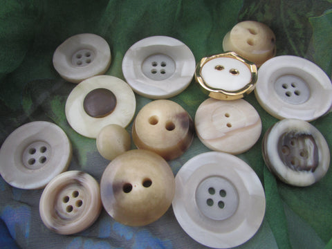 50g Vintage Chunky Ivory and Cream Assortment - Premium  from Smart as a button - Just £3! Shop now at Smart as a button
