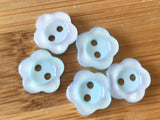 11mm Flower Buttons with Pearlescent Finish - Premium  from Smart as a button - Just £2.25! Shop now at Smart as a button