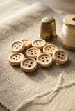 13mm Antique White Wooden Buttons