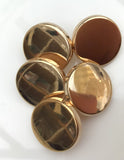 15mm Gold or Silver Blazer Jacket buttons