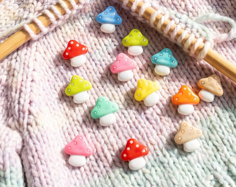 Toadstool Buttons Novelty Baby Buttons