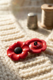 18mm Poppy Buttons