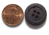 Pack of 5 Vintage 20mm Brown Buttons made to look like Stone