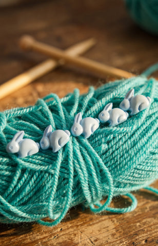 Baby Blue Bunny Buttons
