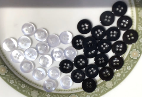 11mm 4 Hole Shirt Buttons