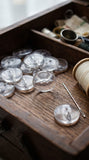 11mm, 14mm, 16mm & 19mm Clear Fisheye  Buttons