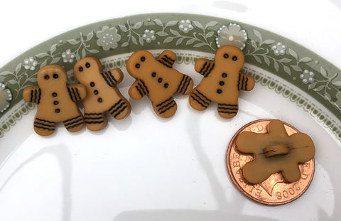Gingerbread Man Baby Buttons | Buttons by Jaytrim – Smart as a button