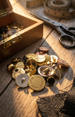 50g Gold Coloured Button Assortment