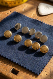 Gold or Silver Flat Blazer Buttons