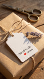 Handmade with Love White Price Tags, Gift Labels, Craft Tags, Wedding Tags