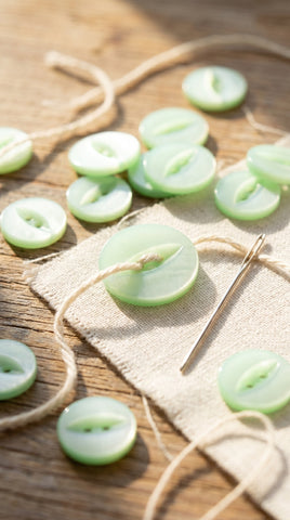 11mm & 19mm Mint Fisheye Buttons
