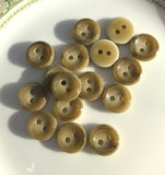 Pack of 16 Vintage Brown Buttons