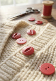 11mm & 19mm Red Fisheye Buttons