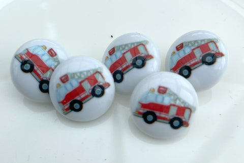 15mm Round Fire Engine Buttons