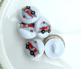 15mm Round Fire Engine Buttons