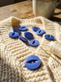 11mm & 19mm Royal Blue Fisheye Buttons