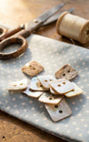 Mother of Pearl Square Buttons