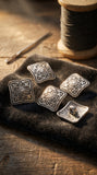 Tibetan Silver Square Buttons