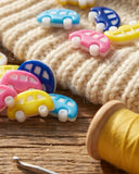 17mm Two Tone Car Buttons