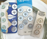 Vintage Carded Star Buttons Pack of 19 Buttons