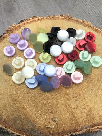 10mm Buttons Smartie Shank Button Pink, Wte, Mint, Blk, Red, Lemon, Blue, lilac - Premium SHANK from jaytrim - Just £0.50! Shop now at Smart as a button