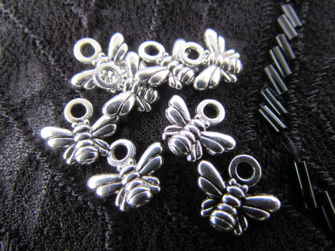 10mm Tibetan Silver Bee Charms - Premium  from Smart as a button - Just £2.50! Shop now at Smart as a button