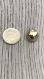 11mm Domed Silver or Gold Shank Jacket Buttons