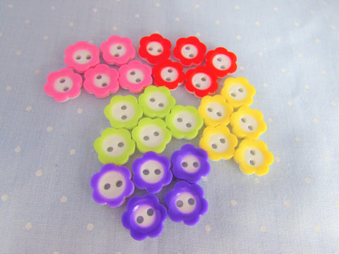 15mm Flower Buttons - Premium Buttons from jaytrim - Just £0.25! Shop now at Smart as a button