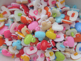 13.5mm Duck Shaped Baby Buttons on Shank Pk Sizes of 10 or 20 Assorted Colours