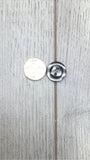 20mm & 15mm Charcoal Grey High Gloss Lipped Buttons