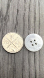 15mm & 20mm White Coat Buttons with Side Pattern - Premium Buttons from jaytrim - Just £0.35! Shop now at Smart as a button