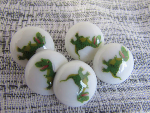 15mm Dinosaur Baby Buttons in Packs of 5, 10 or 20 Childrens Buttons on a Shank
