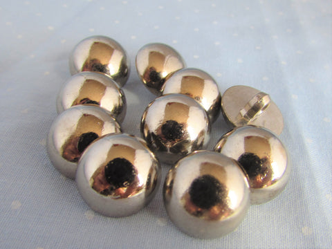 15mm Silver Domed Blazer Jacket Buttons