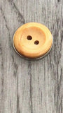 14mm, 16mm & 23mm Round Honey Coloured Wooden Buttons - Premium Buttons from jaytrim - Just £0.35! Shop now at Smart as a button